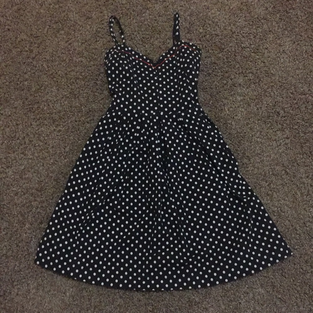 Black and White polk-a-dot Dress